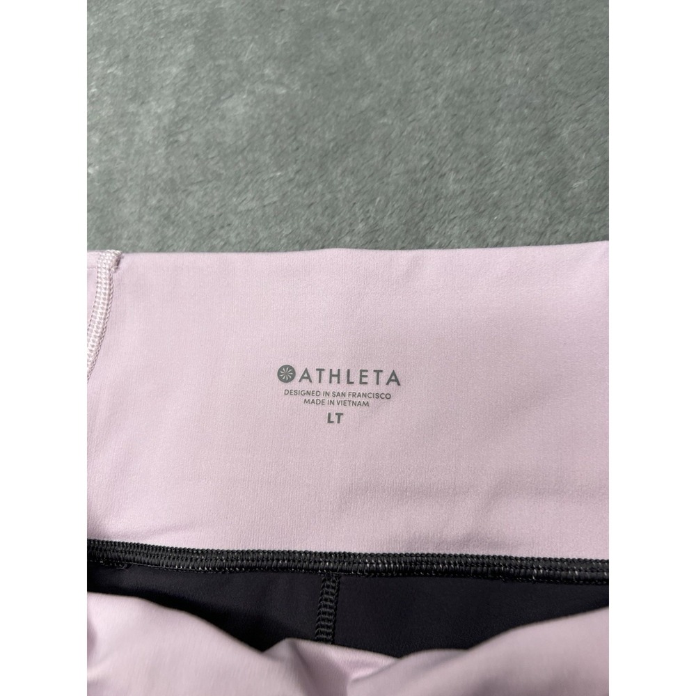 Athleta Leggings Women Size LT Purple Gray Running Stretch Yoga Gym - Picture 9 of 9